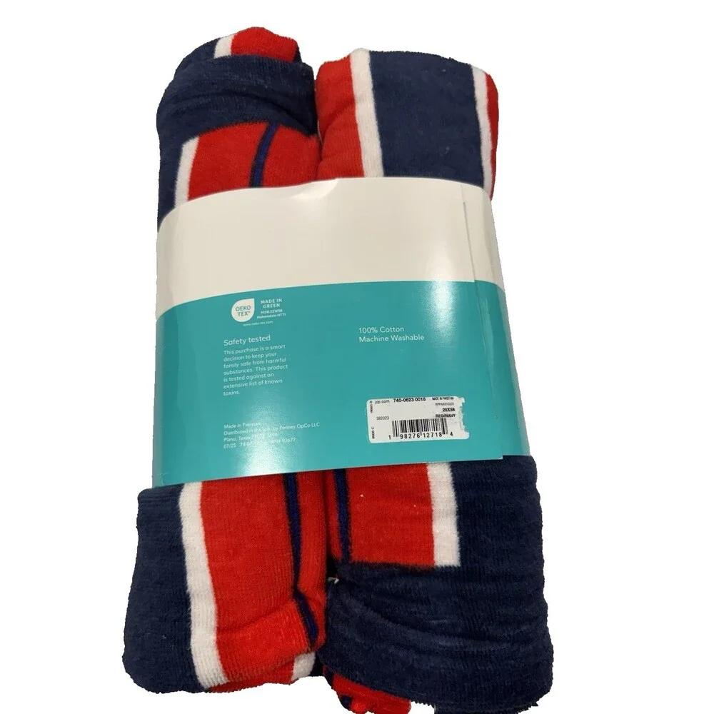 Oasis Outdoor 2-Pack Beach Towel 28 in x 58 in Multi Color